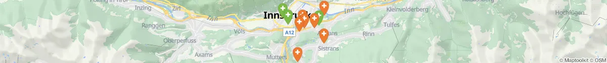 Map view for Pharmacies emergency services nearby Sistrans (Innsbruck  (Land), Tirol)